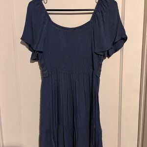 Lily Rose Navy Midi Dress